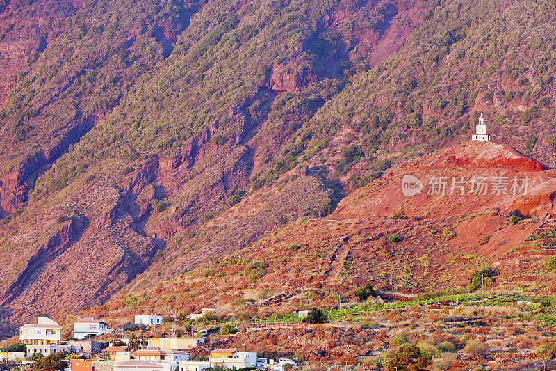 El Hierro日落时的Joapira钟楼